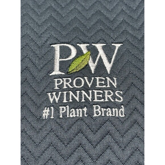 Proven Winners Adidas Jacket Womens Medium Blue Lightweight Full Zip Plant Brand - Picture 2 of 14